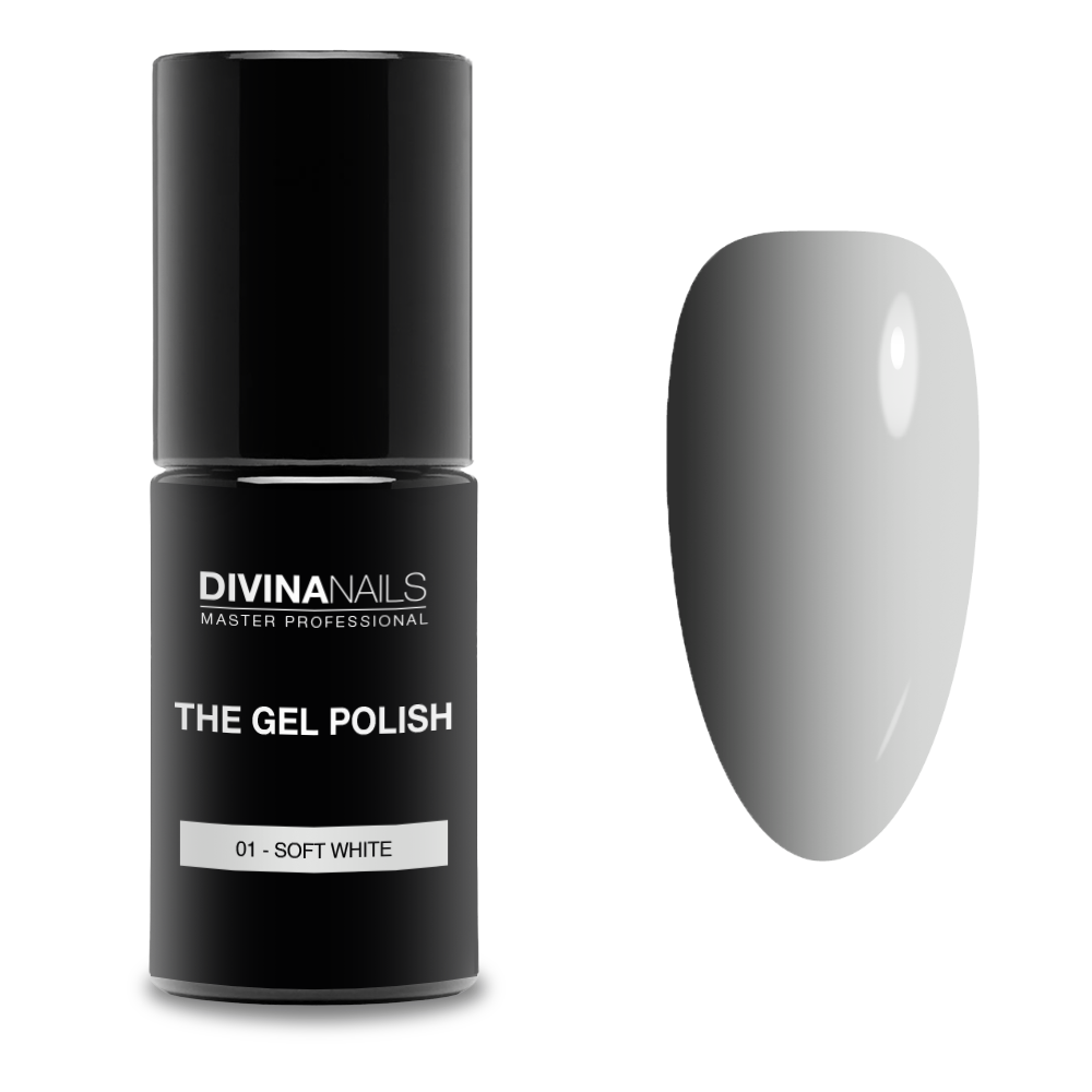 THE GEL POLISH - 01 SOFT WHITE - Semipermanente per unghie da 8ml