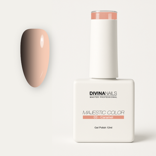 MAJESTIC COLOR - 03 CARAMEL - Semipermanente per unghie da 12ml