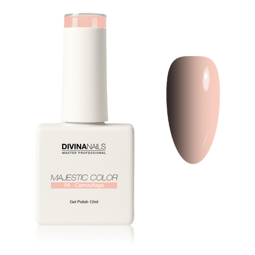 MAJESTIC COLOR - 04 CAMOUFLAGE (Lattiginoso) - Semipermanente per unghie da 12ml