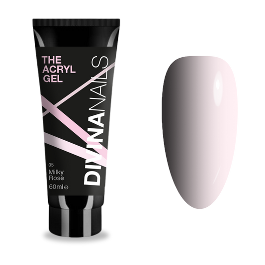 THE ACRYL GEL - MILKY ROSE - Acrygel Rosa Latte professionale per ricostruzione unghie da 60ml