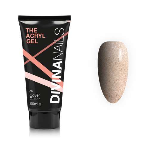 THE ACRYL GEL - COVER GLITTER - Acrygel Cover glitterato professionale per ricostruzione unghie da 60ml