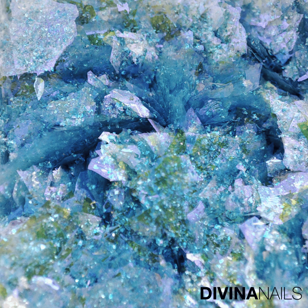 DIAMOND HOLO - PRECIOUS STONES - Set 12 Polvere Glitter brillantini per gel unghie Nail Art 2g - Divina Nails