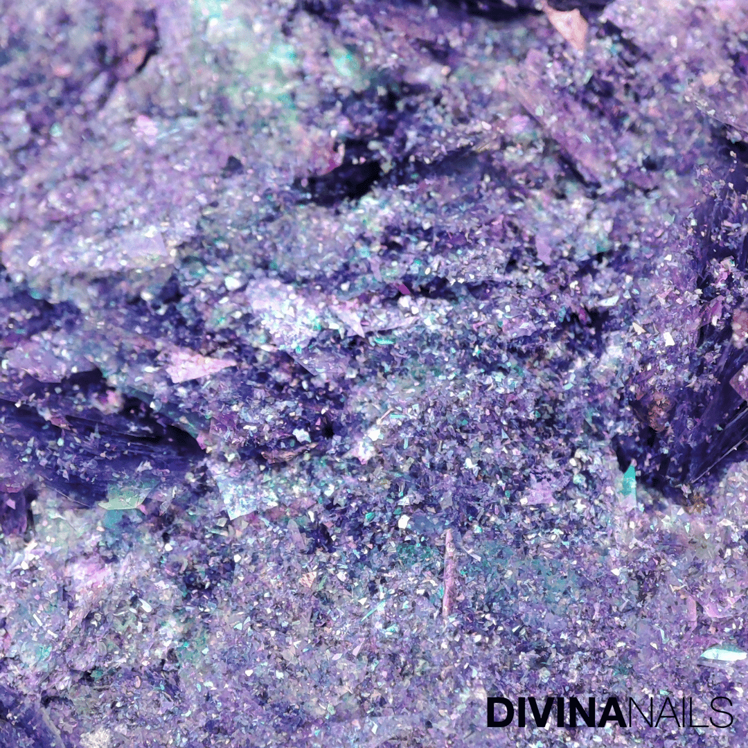 DIAMOND HOLO - PRECIOUS STONES - Set 12 Polvere Glitter brillantini per gel unghie Nail Art 2g - Divina Nails