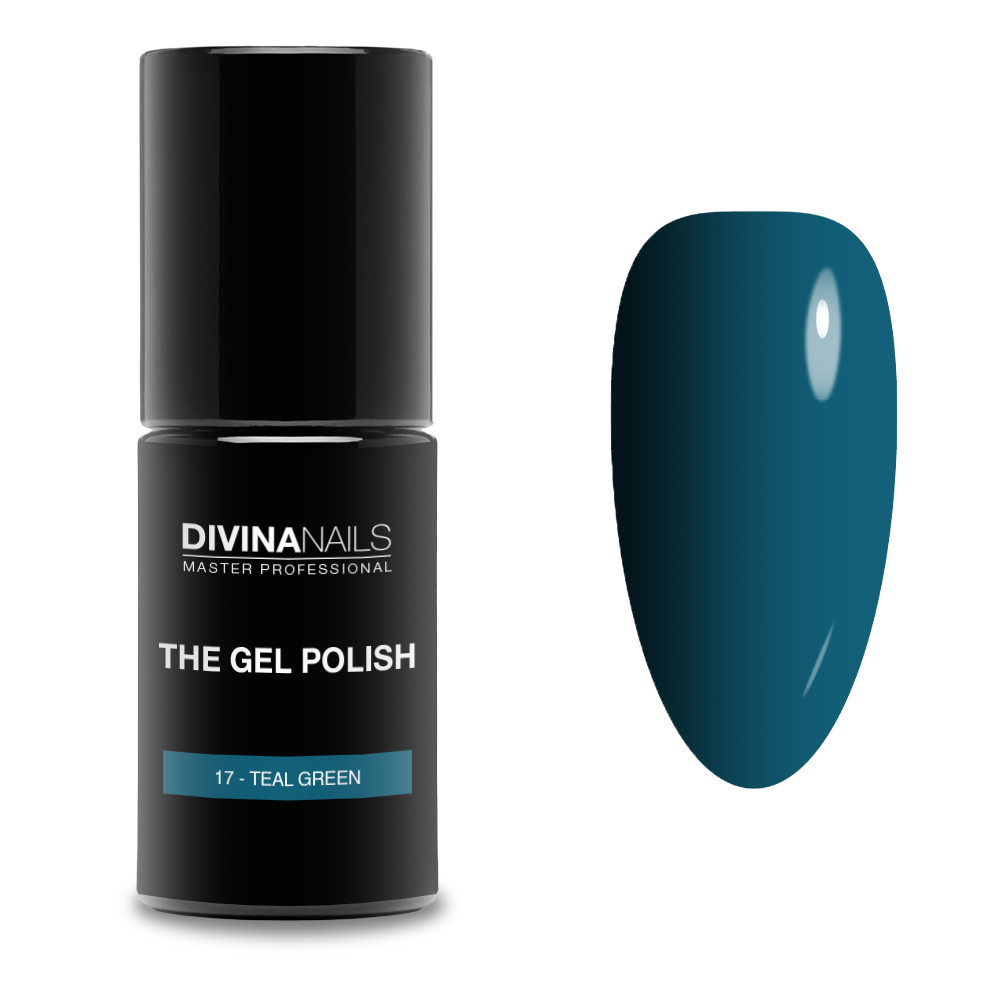 THE GEL POLISH - 17 TEAL GREEN - Semipermanente per unghie da 8ml