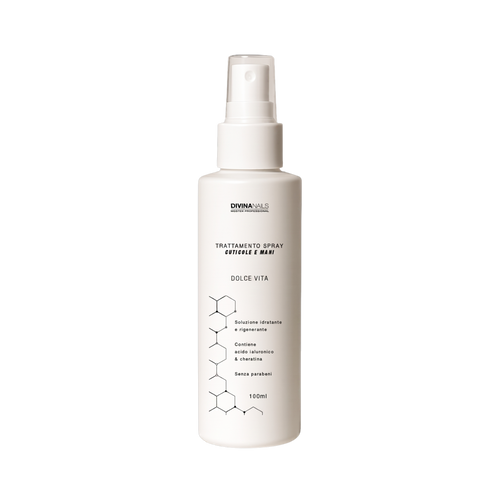 TRATTAMENTO SPRAY CUTICOLE E MANI - DOLCE VITA - Con acido ialuronico e cheratina e senza parabeni 100ml