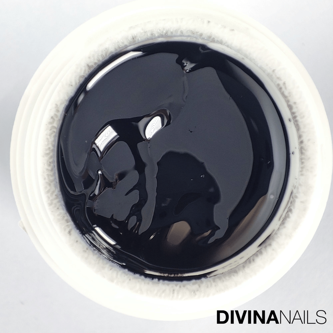 THE PAINT GEL - BLACK - Top Color nero per decorazioni Nail Art Nero 5ml