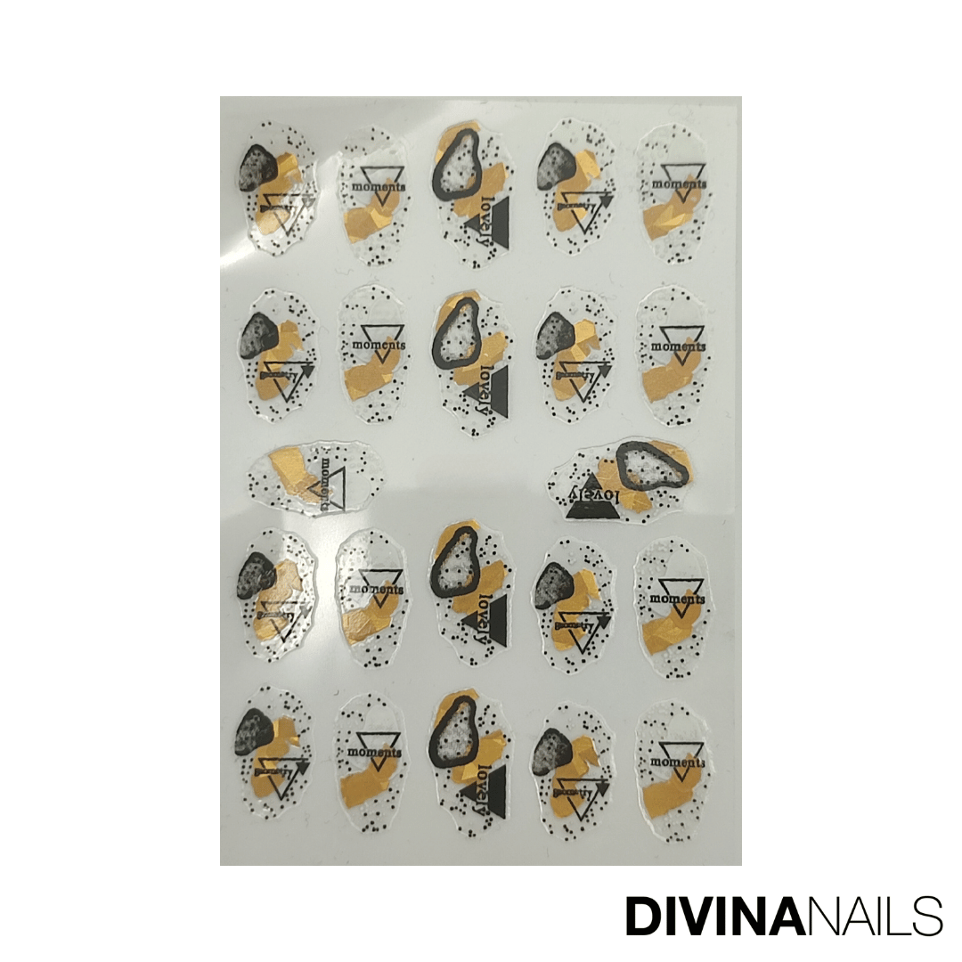 STICKERS - 3D NATURE NEW YEAR’S - 023 - Stickers decorazioni unghie per nail art per capodanno