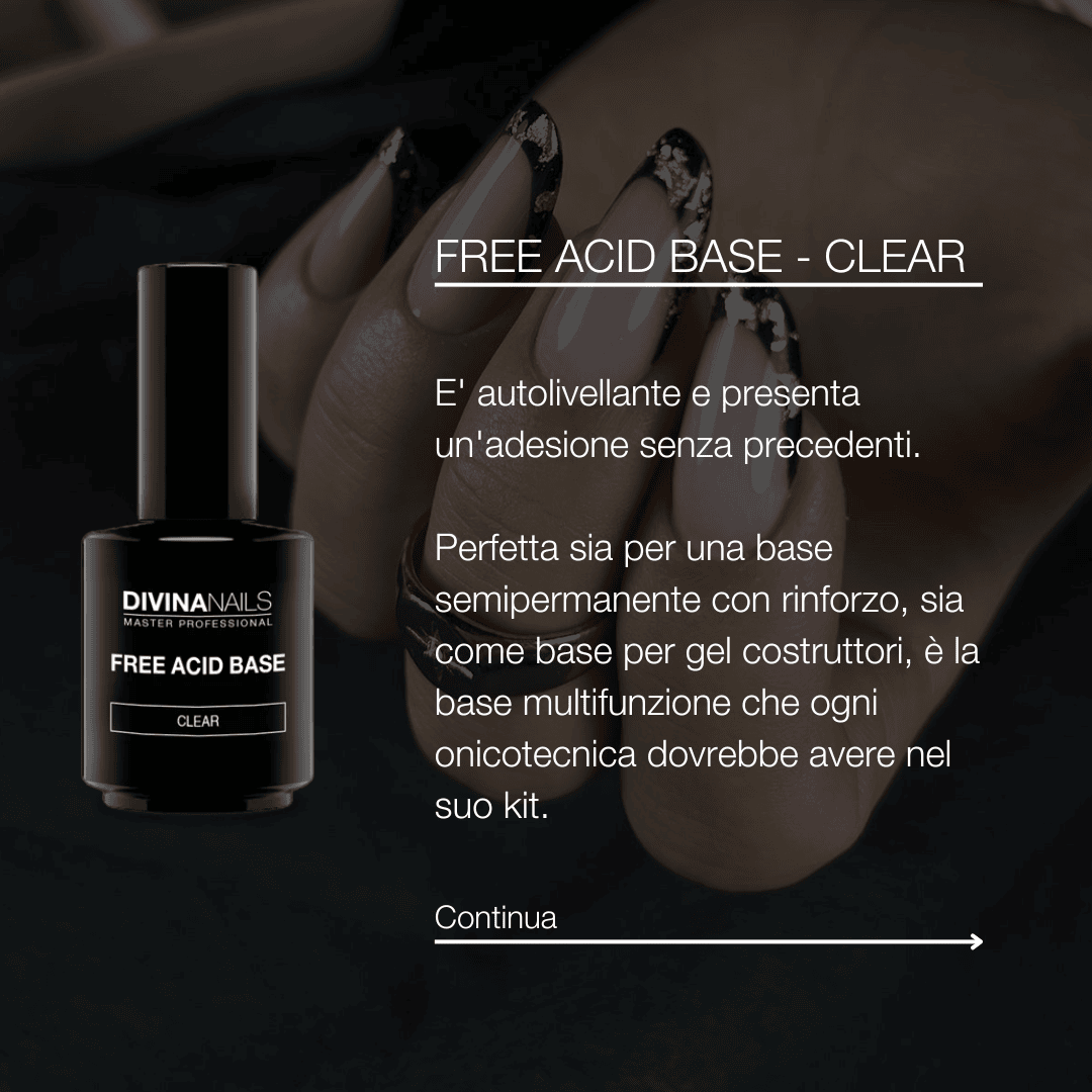 FREE ACID BASE - BBA 008 - Bonder base free acid trasparente gel autolivellante 15ml