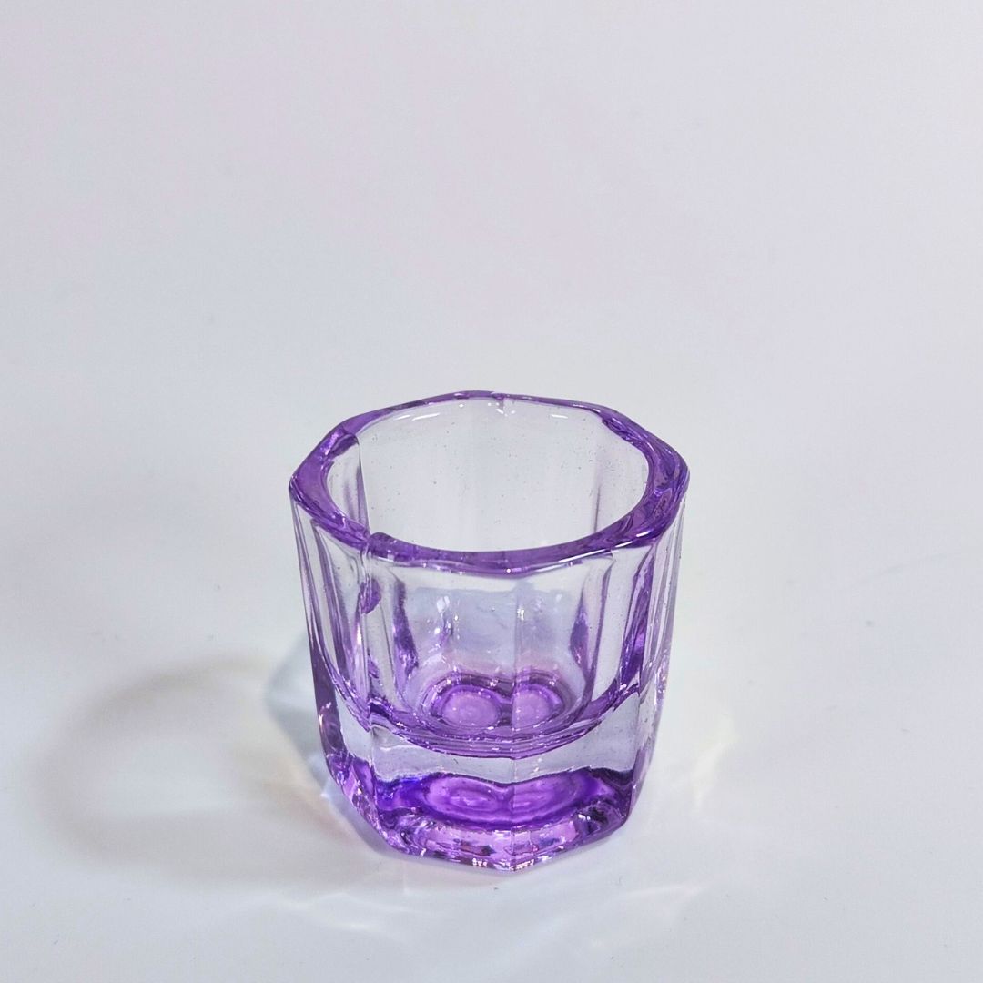 BICCHIERINO VETRO - Bicchiere contenitore per soluzione acrygel e acrilico