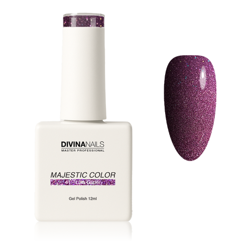 MAJESTIC COLOR - 41 LILLA GLITTER - Semipermanente per unghie da 12ml