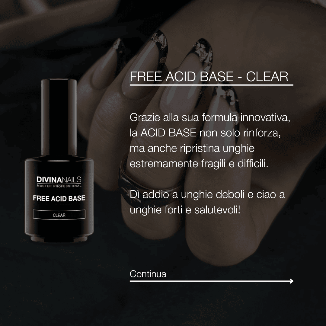 FREE ACID BASE - BBA 008 - Bonder base free acid trasparente gel autolivellante 15ml
