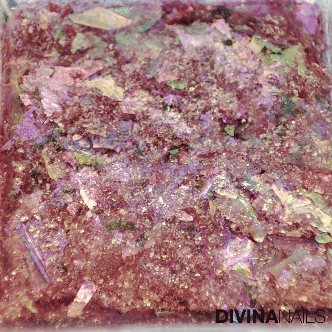 DIAMOND HOLO - PRECIOUS STONES - Set 12 Polvere Glitter brillantini per gel unghie Nail Art 2g - Divina Nails