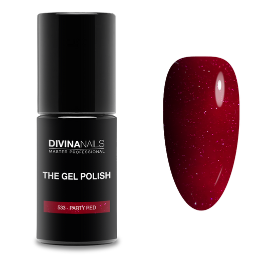 THE GEL POLISH - 533 PARTY RED - Semipermanente per unghie da 8ml