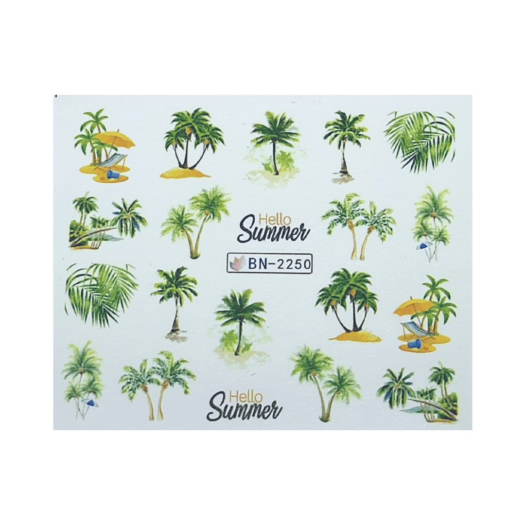 MIAMI VICE - Set da 12 Stickers decorazioni unghie per nail art - Divina Nails