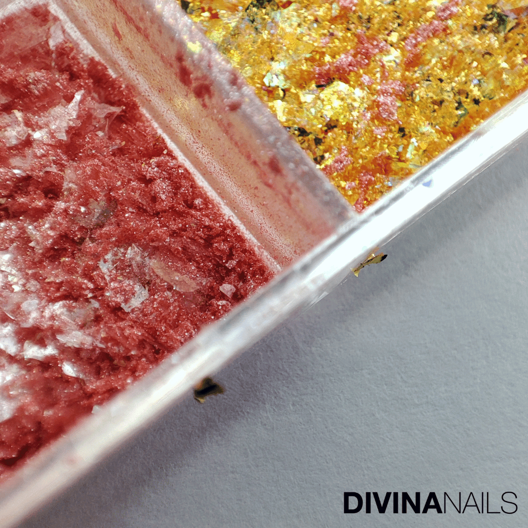 DIAMOND HOLO - PRECIOUS STONES - Set 12 Polvere Glitter brillantini per gel unghie Nail Art 2g - Divina Nails