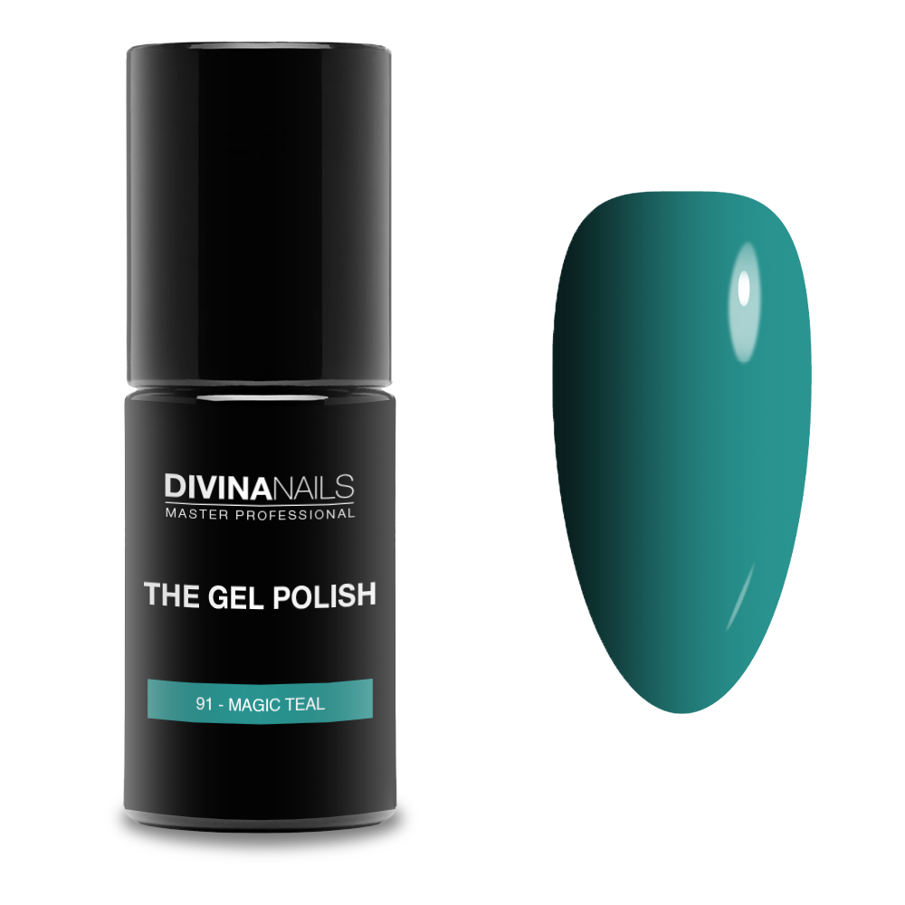 THE GEL POLISH - 91 MAGIC TEAL - Semipermanente per unghie da 8ml