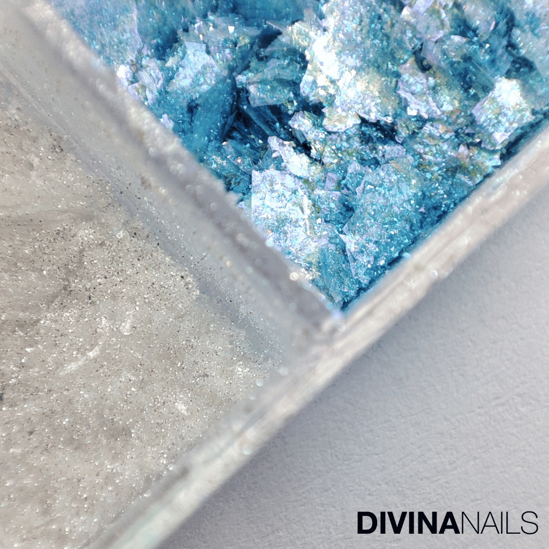 DIAMOND HOLO - PRECIOUS STONES - Set 12 Polvere Glitter brillantini per gel unghie Nail Art 2g - Divina Nails