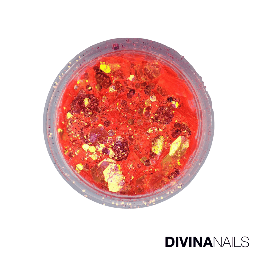 Vetro Frantumato Viola Metallizzato Ceya 150g, Chip Di Cristallo 2-4 Mm Per Resina E Nail Art