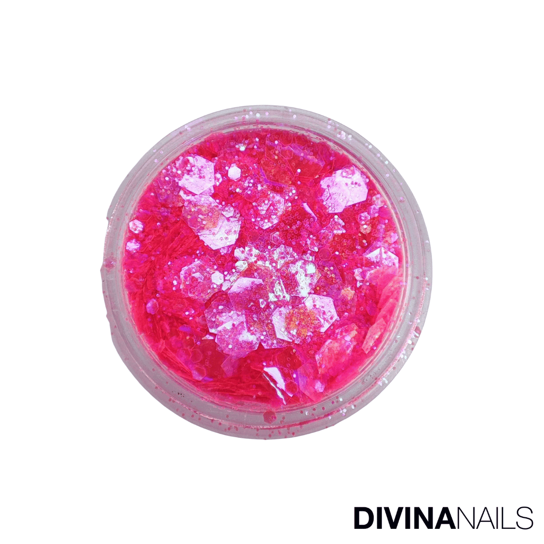 HOLO FLAKES - BARBI - Polvere Glitter brillantini per gel unghie Nail Art 2g - Divina Nails
