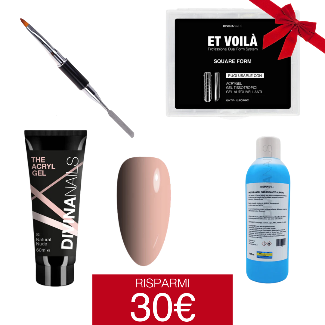 KIT START ACRYGEL CON DUAL FORM SQUARE