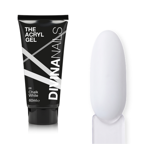 THE ACRYL GEL - CHALK WHITE - Acrygel Bianco Gesso professionale per ricostruzione unghie da 60ml