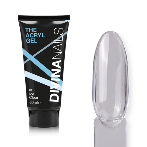 THE ACRYL GEL - ICE CLEAR - Acrygel trasparente professionale per ricostruzione unghie da 60ml