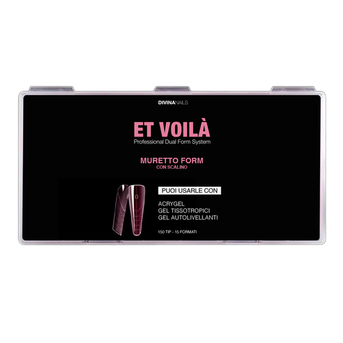 ET VOILÀ - MURETTO FORM CON SCALINO MANDORLA RUSSA - 150 Professional Dual Form System