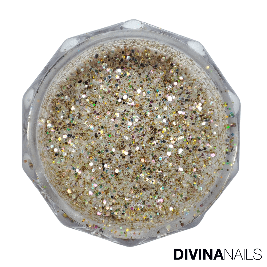 HOLO AURORA - DORADUS - Polvere Glitter brillantini per gel unghie Nail Art 2g - Divina Nails