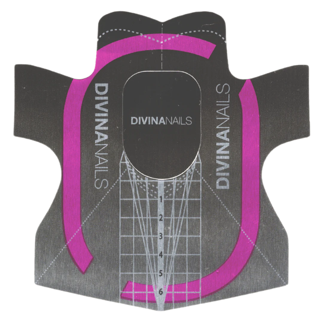 300PZ. - PERFECT SALON SHAPE - Cartine Nail form da salone in alluminio resistente per ricostruzione unghie