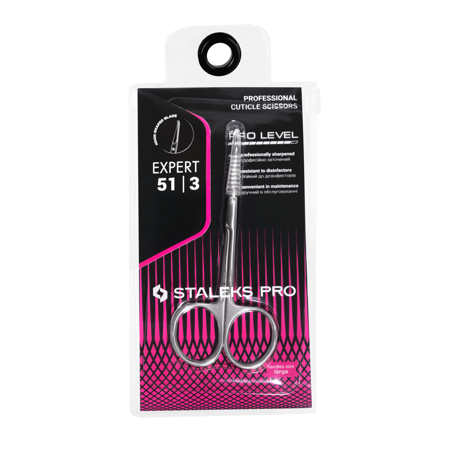 STALEKS EXPERT SE 51/3 - Forbicine professionali per cuticole con punta curva