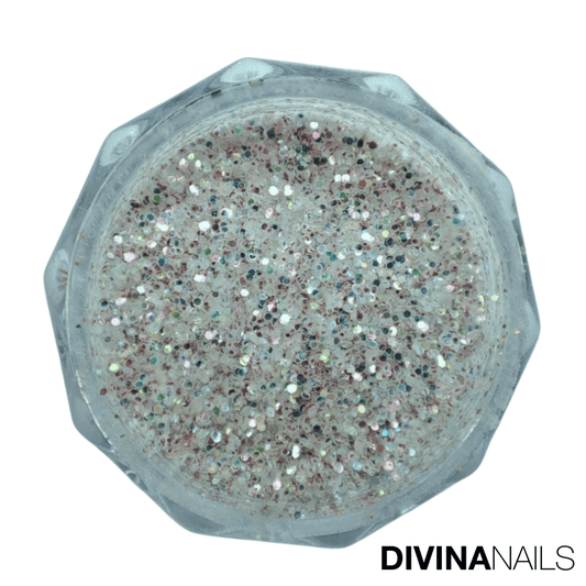 HOLO AURORA - SILVER STAR - Polvere Glitter brillantini per gel unghie Nail Art 2g - Divina Nails