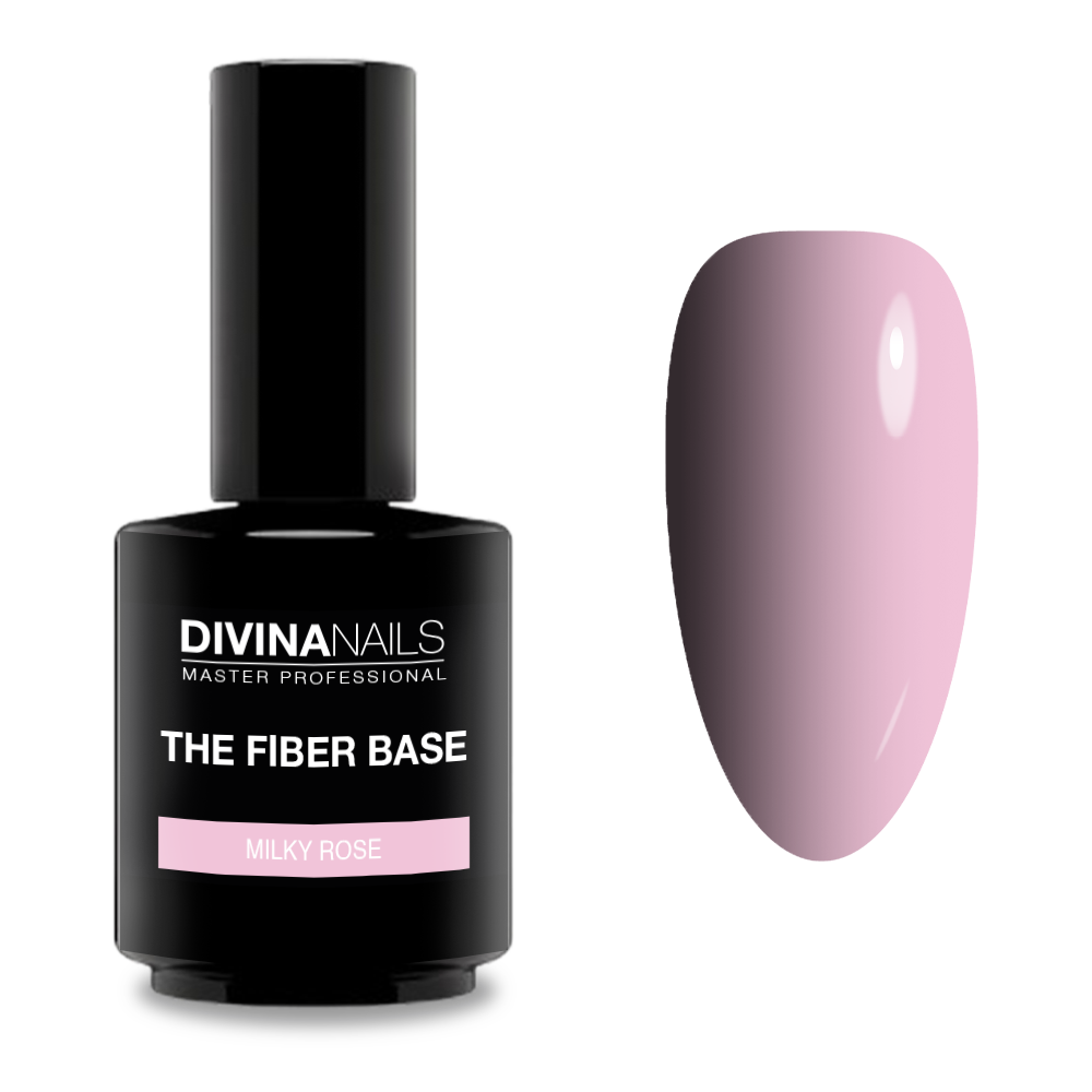 THE FIBER BASE - 03 MILKY ROSE - Fiber base rosa latte semipermanente gel autolivellante 15ml