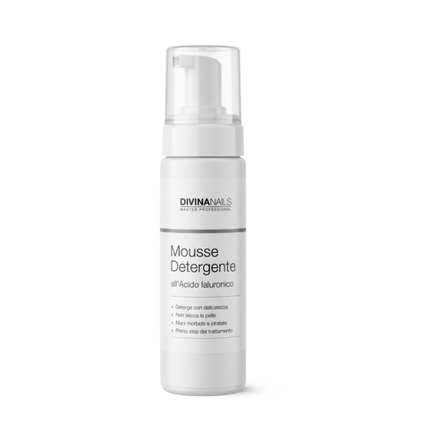 MOUSSE DETERGENTE ALL’ACIDO IALURONICO - Detergente delicato per mani pre e post trattamento 200ml