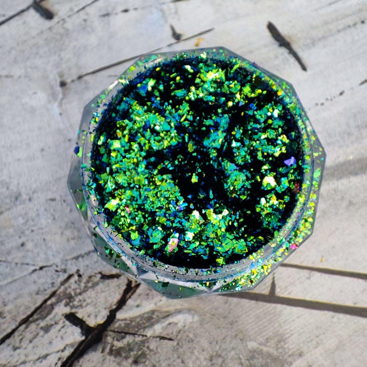 HOLO AURORA - URANIO - Polvere Glitter brillantini per gel unghie Nail Art 2g - Divina Nails