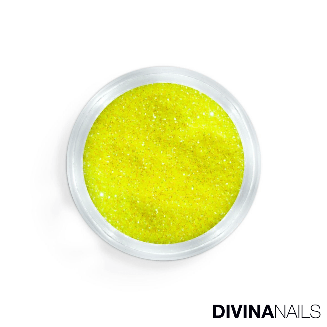 CRYSTAL NEON YELLOW HOLO - Polvere Glitter brillantini per unghie 2g
