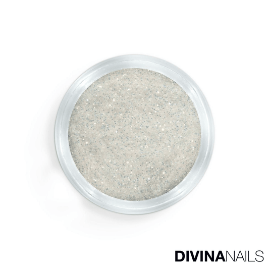 CRYSTAL WHITE HOLO - Polvere Glitter brillantini per unghie 2g