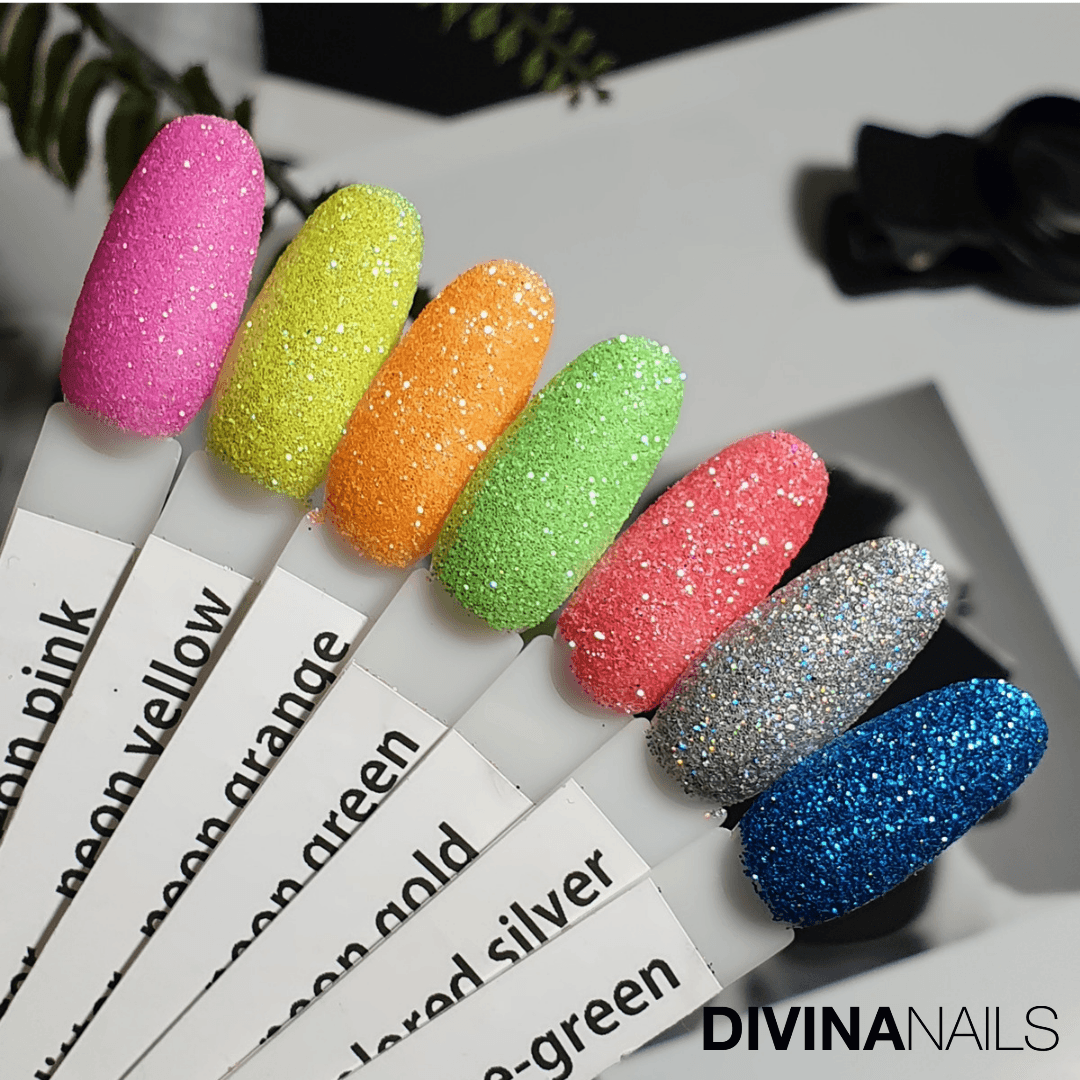 CRYSTAL NEON PINK HOLO - Polvere Glitter brillantini per unghie 2g - Divina Nails