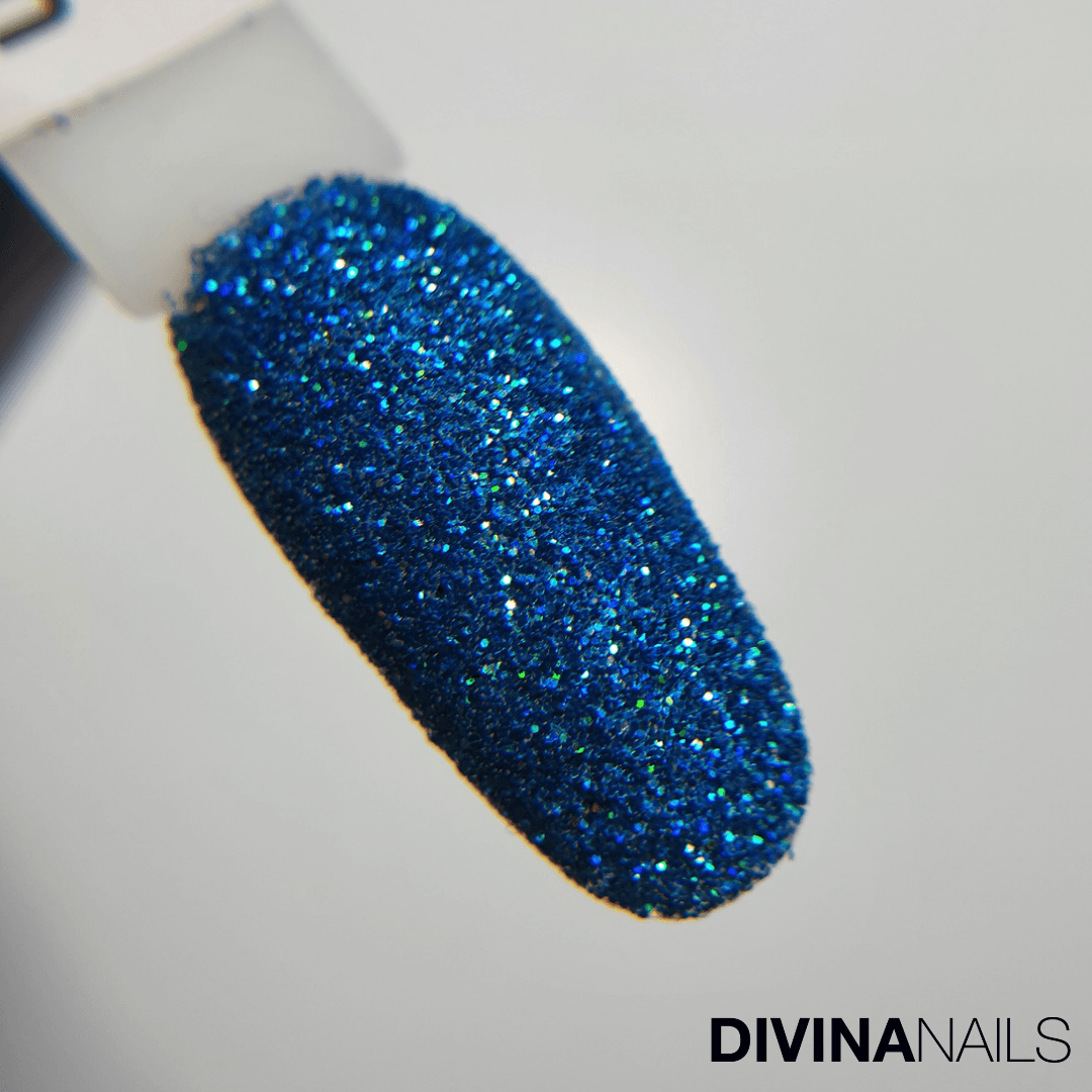 CRYSTAL BLUE GREEN HOLO - Polvere Glitter brillantini per unghie 2g - Divina Nails
