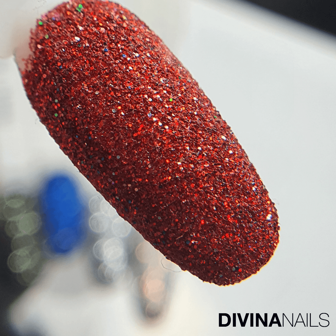 CRYSTAL RED HOLO - Polvere Glitter brillantini per unghie 2g - Divina Nails