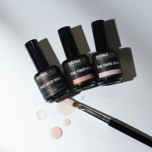 Basi Gel per Unghie: Guida Completa alla Scelta tra Free Acid, Fiber e Hard Base