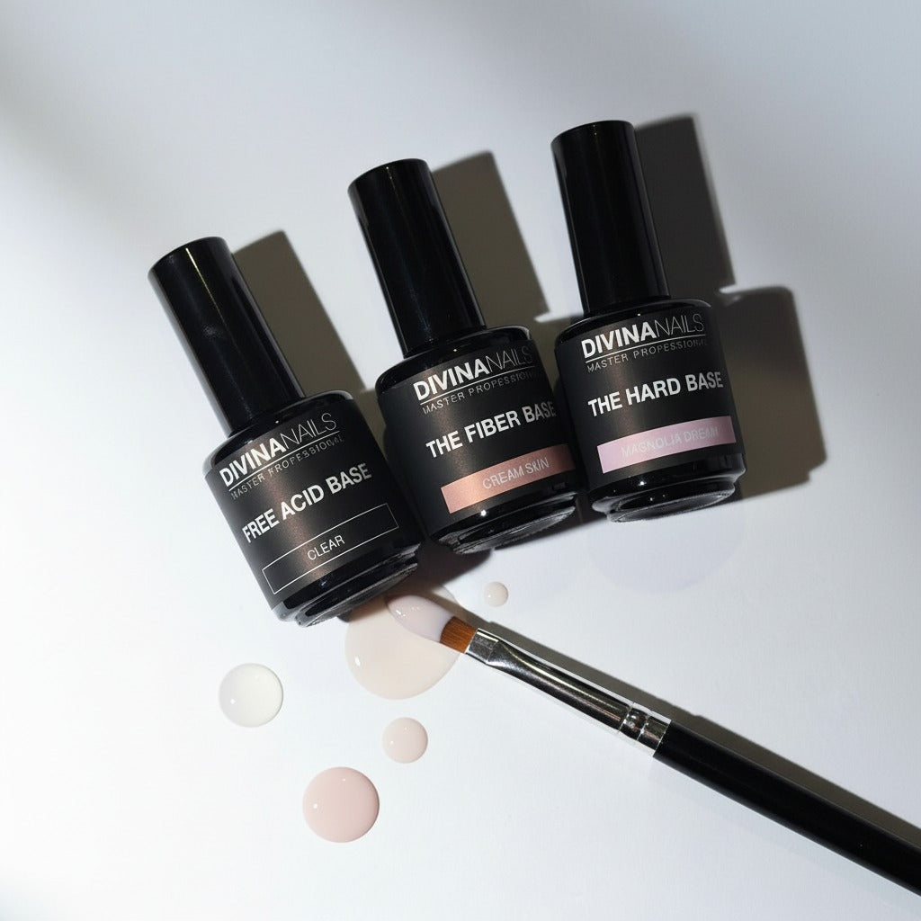 Basi Gel per Unghie: Guida Completa alla Scelta tra Free Acid, Fiber e Hard Base