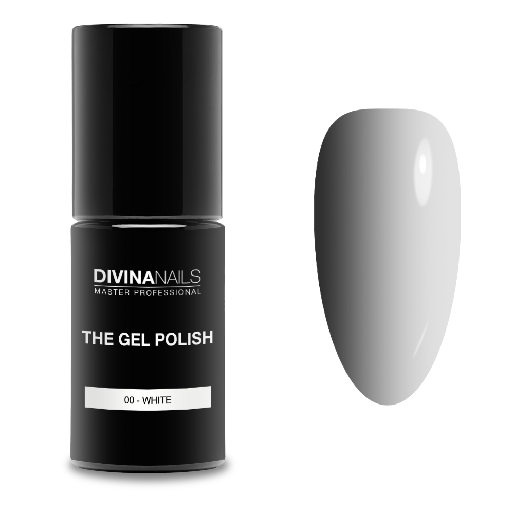 THE GEL POLISH - 00 WHITE - Semipermanente per unghie da 8ml