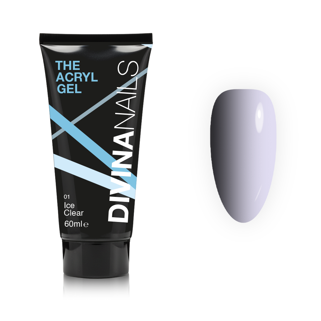 THE ACRYL GEL - ICE CLEAR - Acrygel trasparente professionale per ricostruzione unghie da 60ml