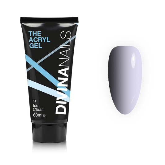 THE ACRYL GEL - ICE CLEAR - Acrygel trasparente professionale per ricostruzione unghie da 60ml