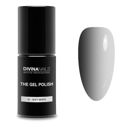 THE GEL POLISH - 01 SOFT WHITE - Semipermanente per unghie da 8ml