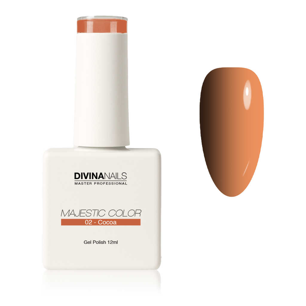 MAJESTIC COLOR - 02 COCOA - Semipermanente per unghie da 12ml