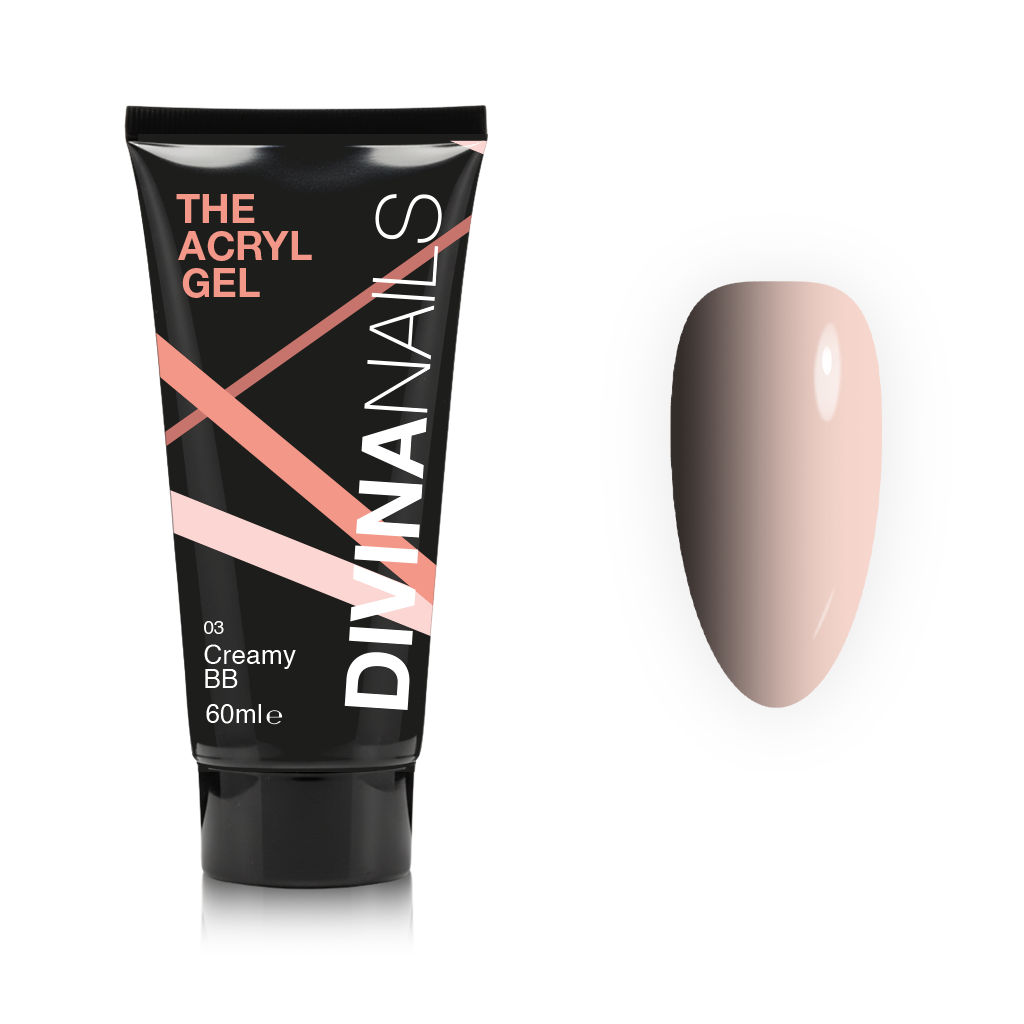 THE ACRYL GEL - CREAMY BB - Acrygel Nude professionale per ricostruzione unghie da 60ml