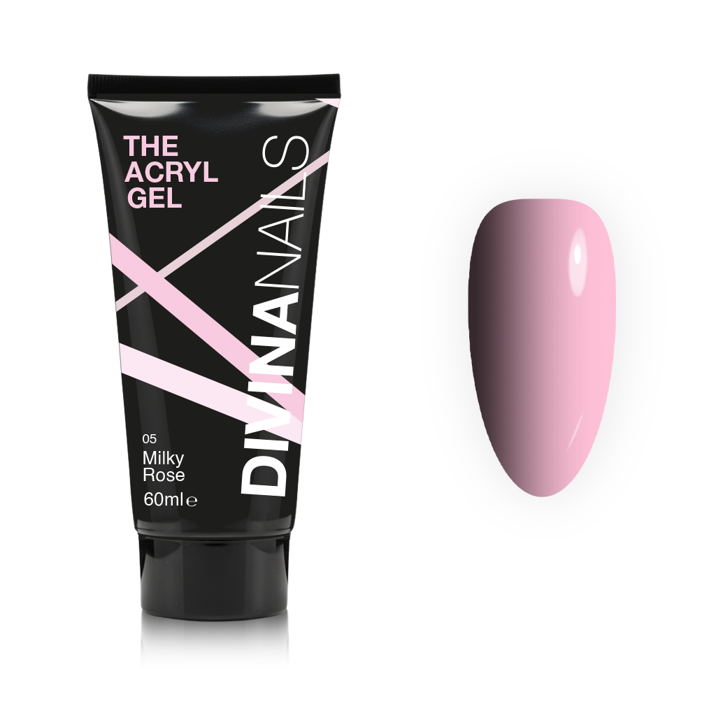 THE ACRYL GEL - MILKY ROSE - Acrygel Rosa Latte professionale per ricostruzione unghie da 60ml
