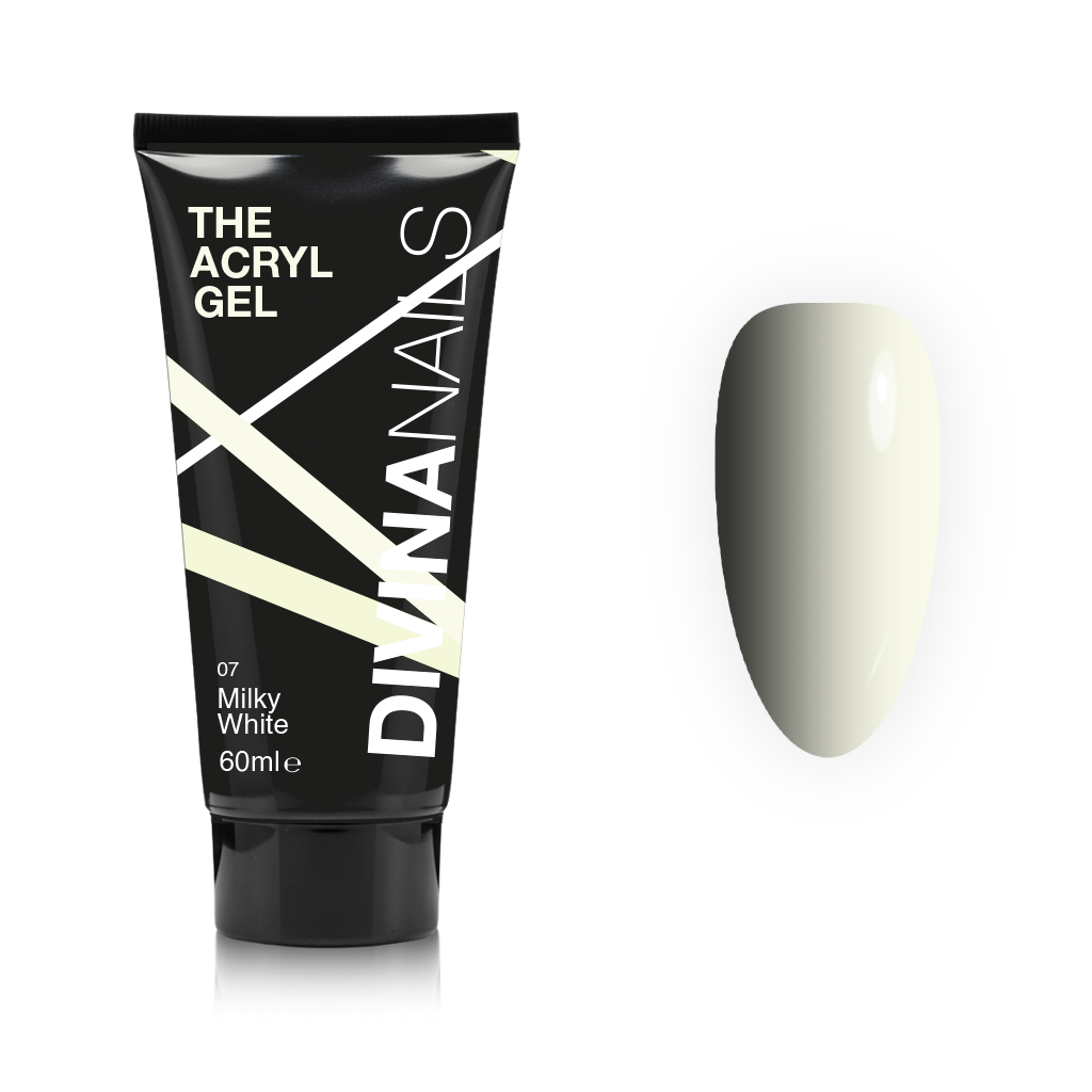 THE ACRYL GEL - WHITE MILK - Acrygel Bianco Latte professionale per ricostruzione unghie da 60ml