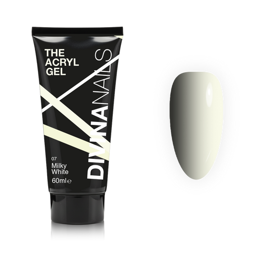 THE ACRYL GEL - WHITE MILK - Acrygel Bianco Latte professionale per ricostruzione unghie da 60ml